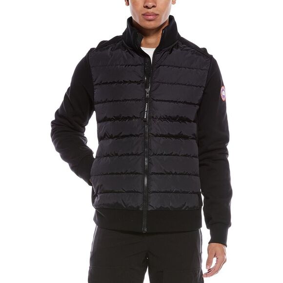 Canada Goose Mens  Hybridge Huron Full Zip Down Jacket, Black - Picture 3 of 5